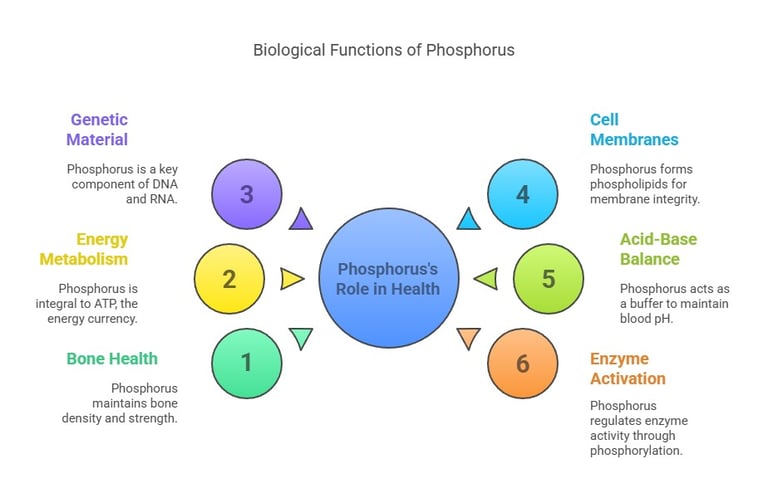 Phosphorus biological function