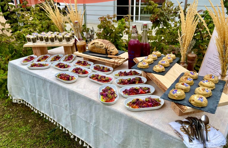 buffet brunch éphémère événement Ô Miracle traiteur Végétarien Végétal Végan