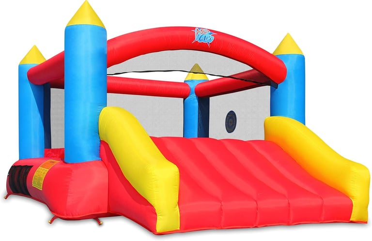 ACTION AIR [Updated Version] Bounce House, Inflatable Bouncer with Air Blower, Jumping Castle with S