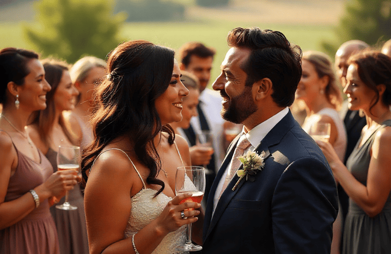 coppia sposi matrimonio in villa Marche