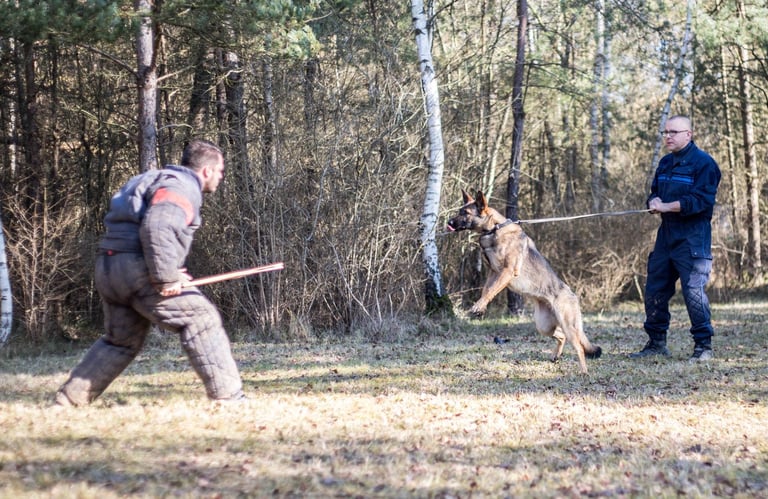 Un entrainement mordant police municipale