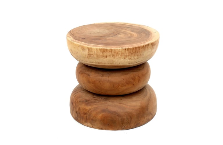 Stool made of solid wood, for room decoration and furniture
