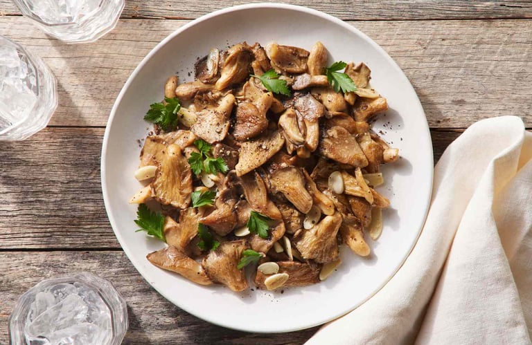 Butter Garlic Oyster Mushroom