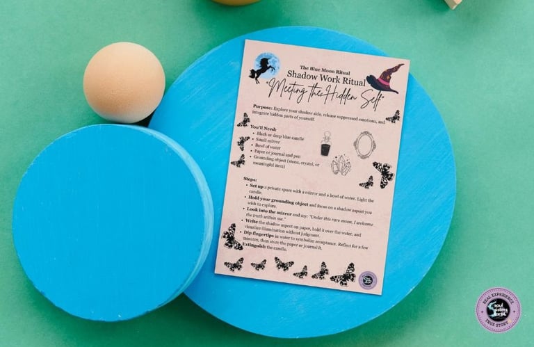 Blue Moon Printable Rituals Soul Sisters Tarot