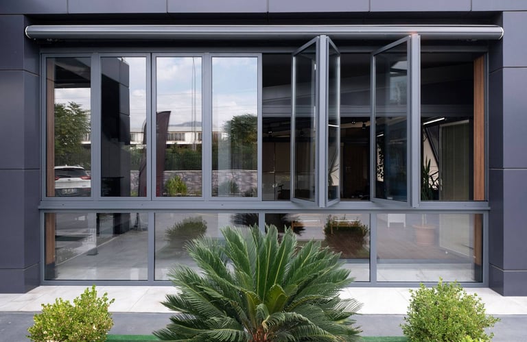 Sliding glass door system for outdoor patio enclosure