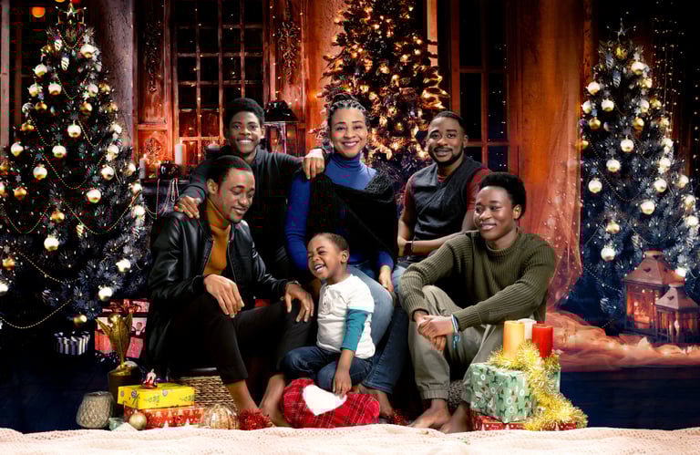 Christmas family photo