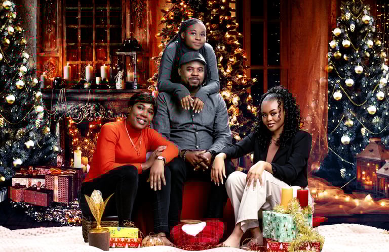 Christmas family photo