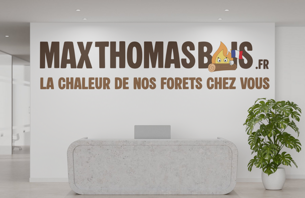 Le logo de MaxThomasBois, la chaleur de nos forêts chez vous