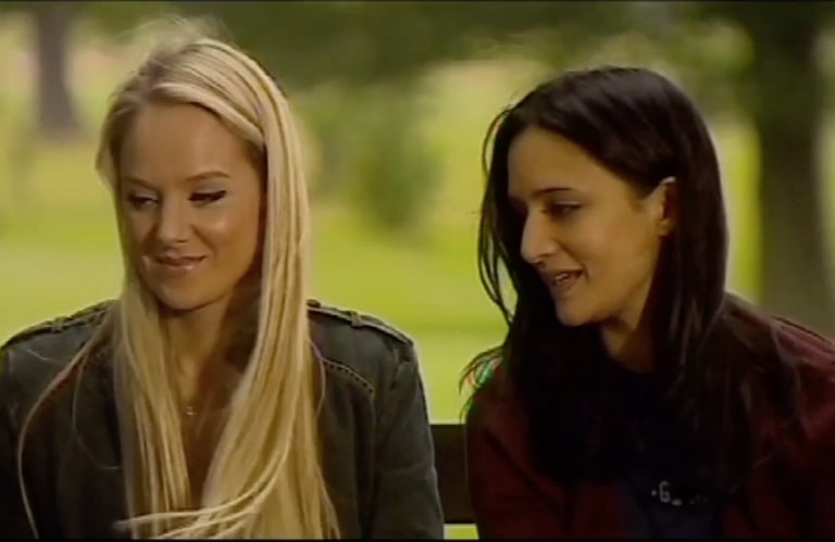 Nicky Ladanowski and Archie Panjabi in Grease Monkeys BBC