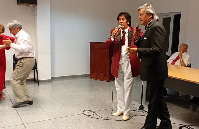 DÍA NACIONAL DEL TANGO. HUGO MORENO, ERNESTO MEDINA, LUIS DURAND, RAMÓN ROMERO, EDUARDO CEBALLOS.