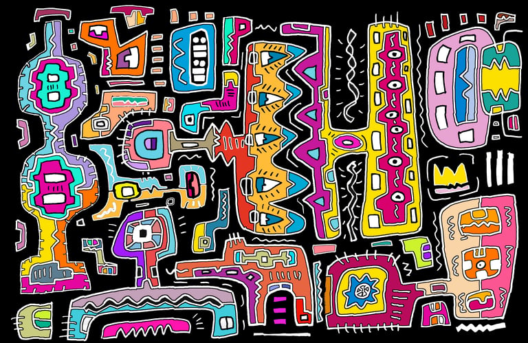 Circuits BBG, a Painting From the 'Beautiful Art for Stendhal Syndrome Sufferers' Collection