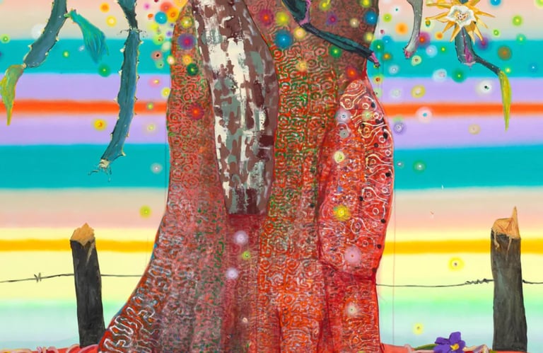 Luiz Zerbini, “Cangaceiro” (detalhe), 2025. Cortesia Fprtes D’Aloia & Gabriel