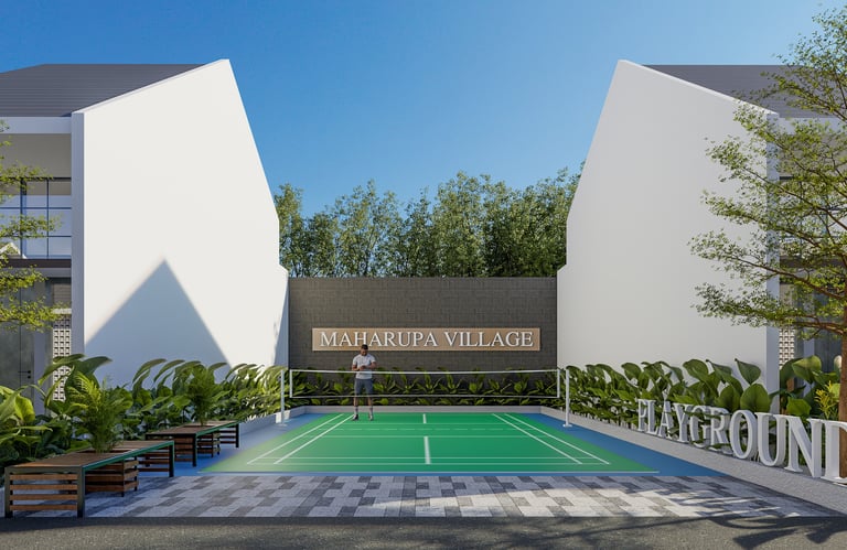 Playground dan lapangan olahraga Maharupa Village Bandar Setia