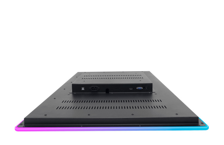 Close-up of ClaraTech high-density ARGB LED strip for casino slot machine halo replacement and retro