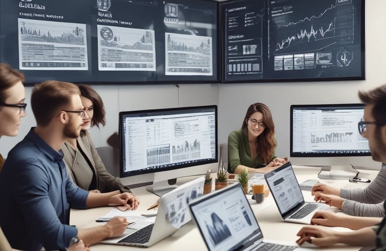 A vibrant graphic showcasing social media platforms and engagement.