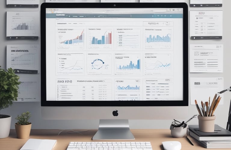 A vibrant graphic showcasing social media platforms and engagement.