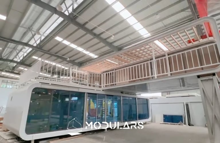 Vivienda modular VM2A1 de doble piso personalizable, MODULARS España