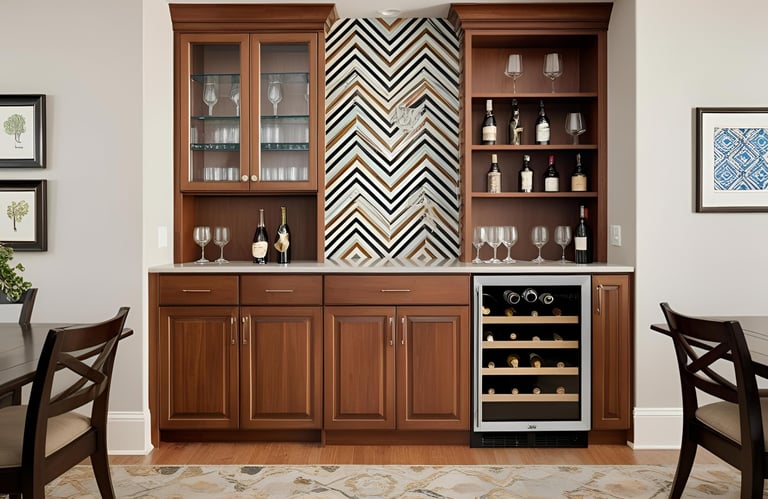  Stylish Mini Bar Designs for Living and Dining Rooms