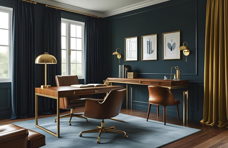 Elegant & Luxurious Study Room
