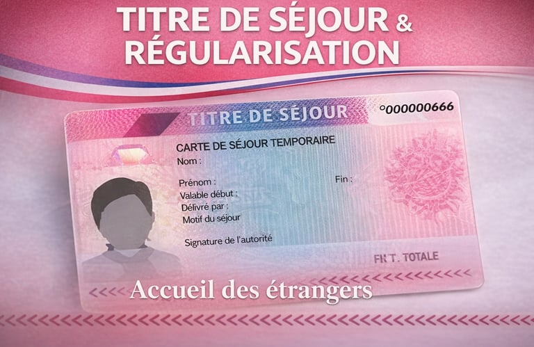 Constitution d’un dossier de titre de séjour et régularisation administrative avec un avocat en droi