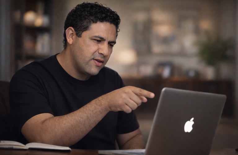 Consultor de estrategia en Meta y Google Ads para empresas. Look profesional moderno.