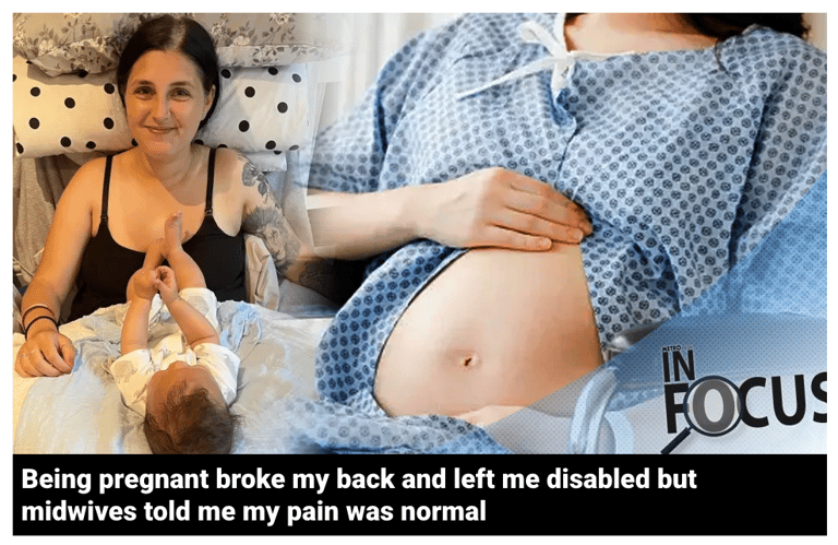 Being pregnant broke my back