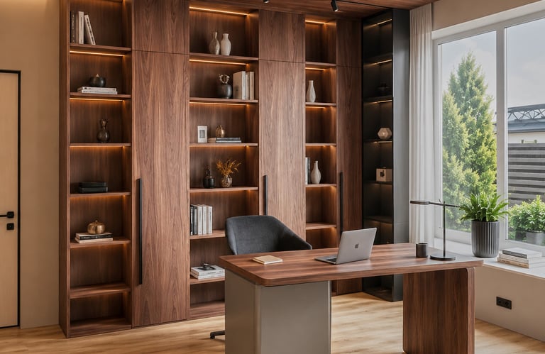 Bespoke home office and fitted storage furniture