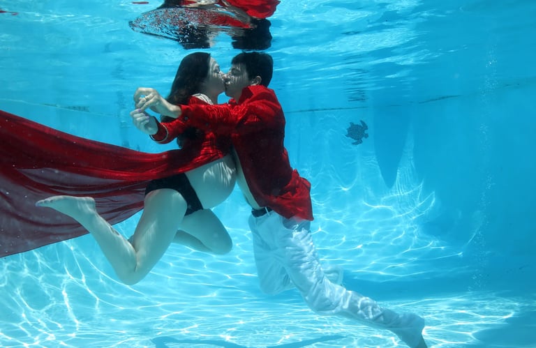 underwater maternity shoot west palm beach