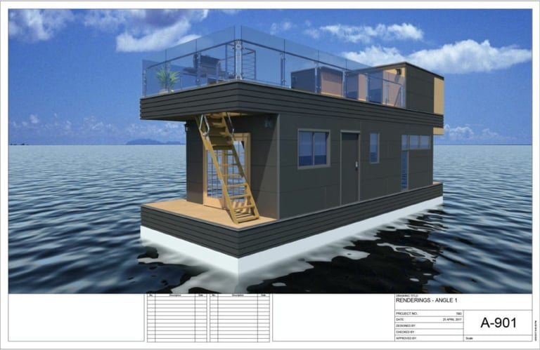 3D Arch' Visualization of Floating House
