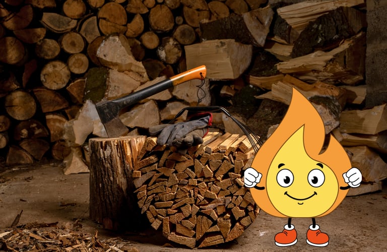 Maxima la flamme orange de MaxThomasBois coupe du bois français et sec 