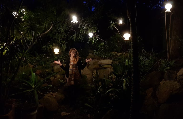 re-purposed garden lights