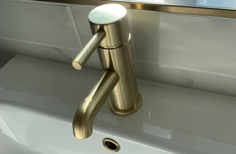 Tap fitting service provided by AXM Plumbing Services in Droitwich