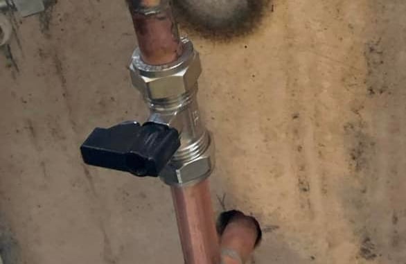 Stopcock repair carried out by AXM Plumbing Services in Evesham