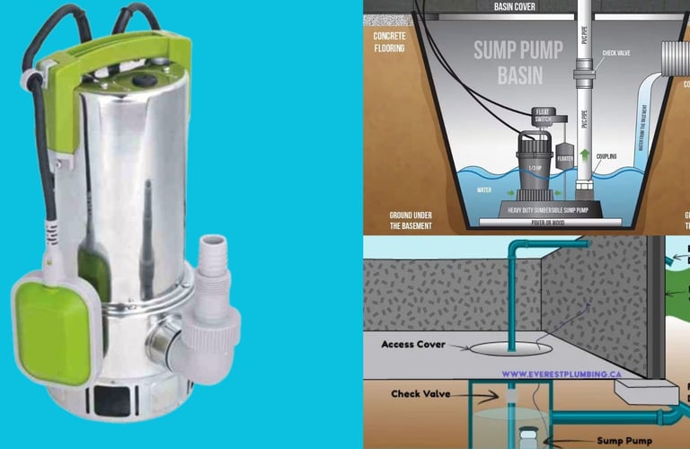 Bomba de sumidero automática para drenaje eficaz en áreas propensas a inundaciones, ideal para prote