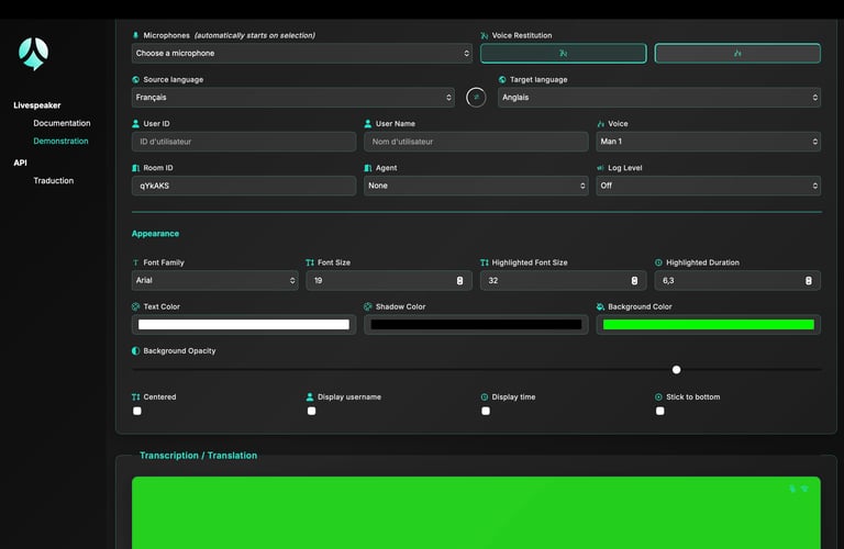 OHAIO Stream video flow for control room
