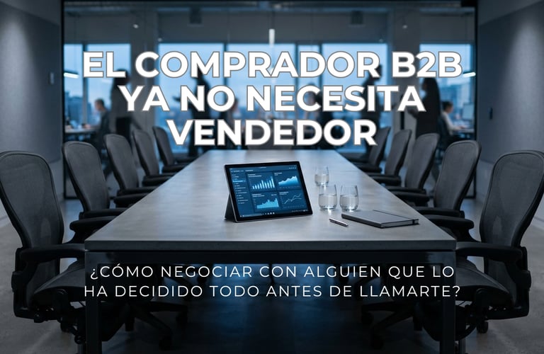 Imagen de una sala de reuniones donde negocia y hacen tratos.