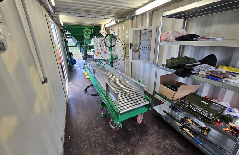 cold asphalt packaging line in plastic bags