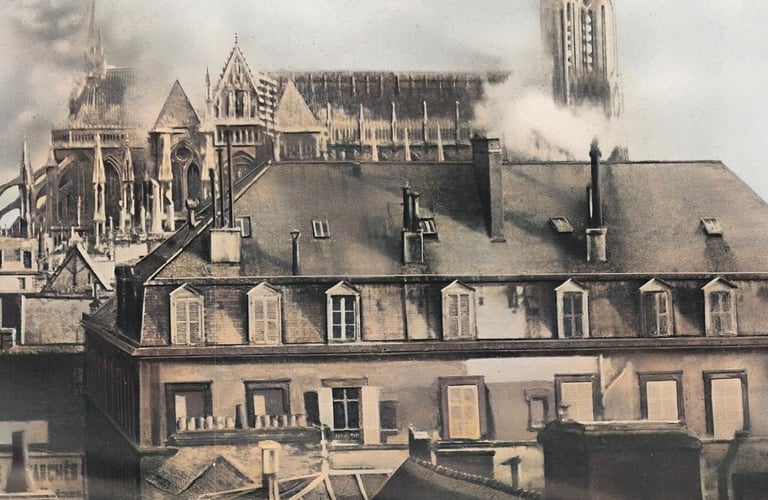 Reims bombardé