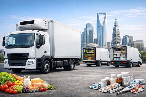 أفضل شركة نقل مبرد في السعودية لنقل المواد الغذائية والأدوية بأعلى معايير الجودة