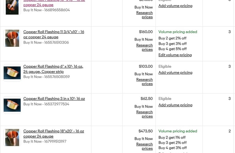 ebay listing encore elements