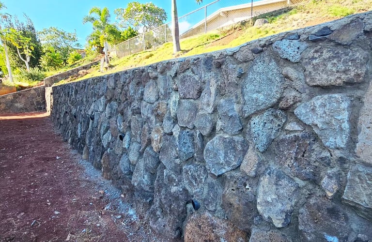 retaining wall built in honolulu, hawaii