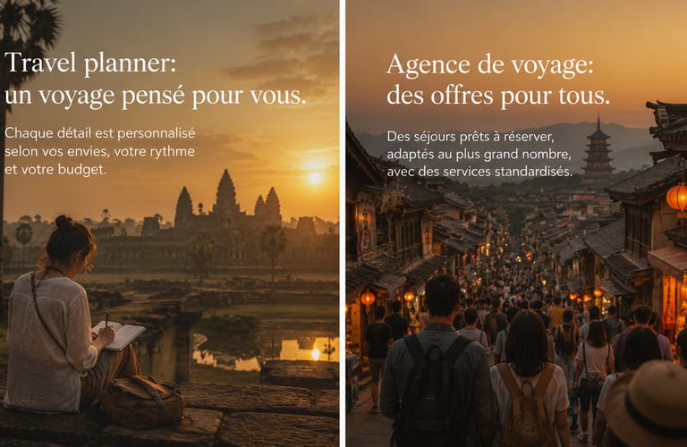 Travel Planner ou agence de voyage, quelles différence ?