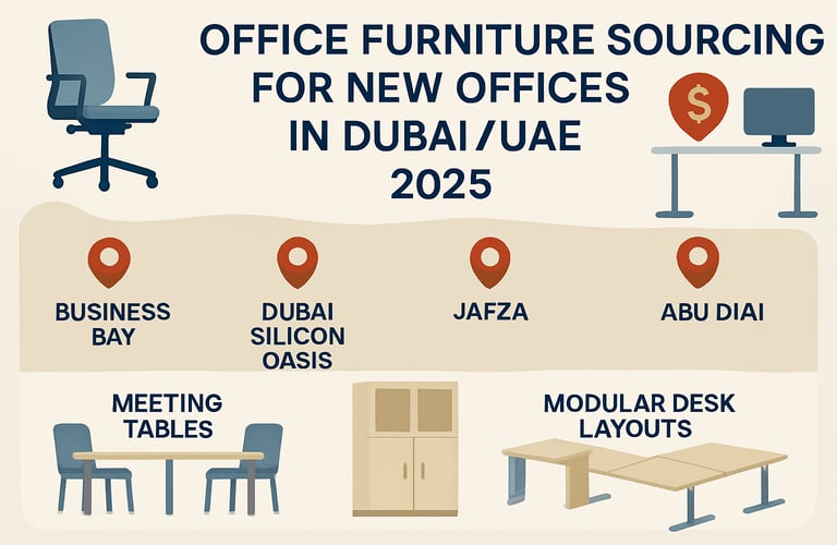 a desk with a chair and a chair with a map of the area