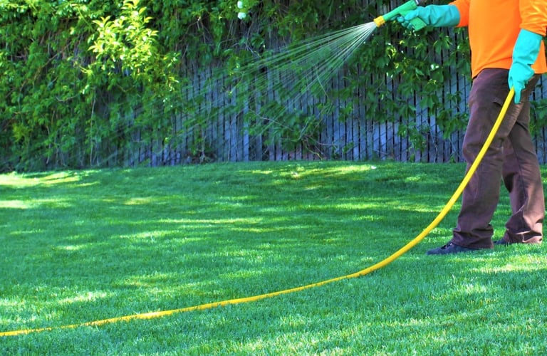 lawn fertilizer and weed control