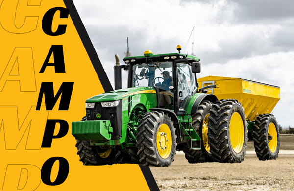 Trator agrícola em lavoura — rastreador para máquinas agrícolas em Viamão