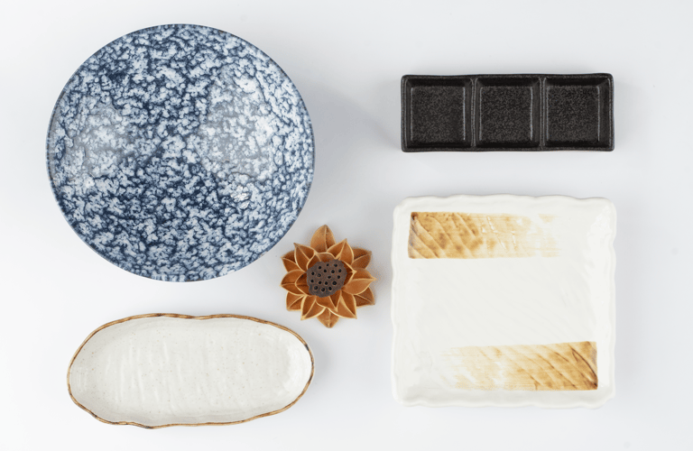 Diamond selection porcelain pieces