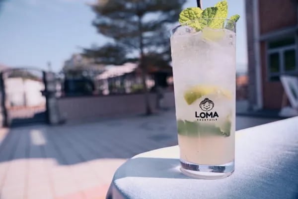 An alcohol-free lychee mocktail at a private party venue in Yuen Long New Territories. Hong Kong.