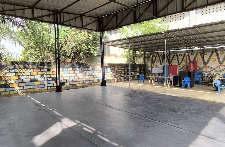 L'espace scénique de répétition disponible à la location