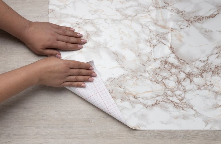 pellicola adesiva effetto marmo