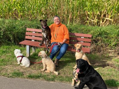Marion beim Hundetraining in Holzminden